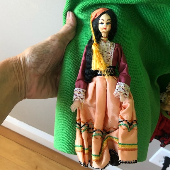 Rare William Good Green Wool Gold Buttons whimsical one of a kind artisan coat S - Picture 13 of 16